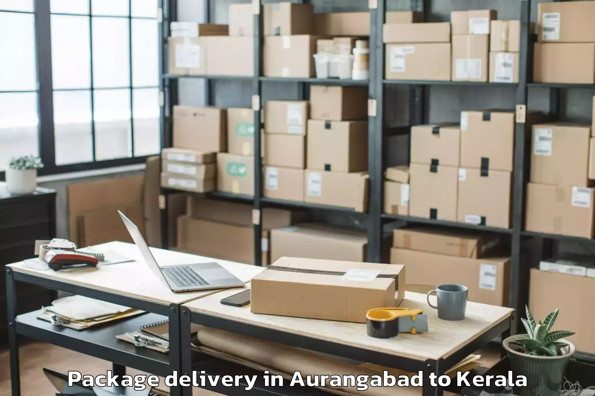 Expert Aurangabad to Mall Of Joy Thrissur Package Delivery